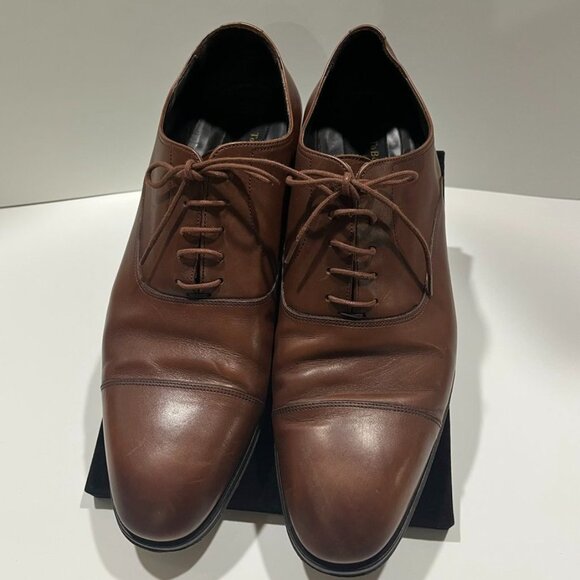 To Boot New York Nico Cap Toe Oxford Burnished Brown Leather main image 4